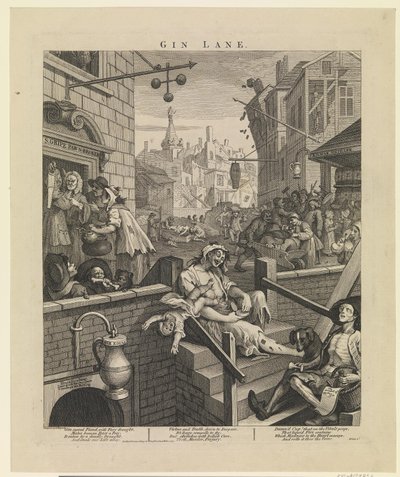 Gin Lane od William Hogarth