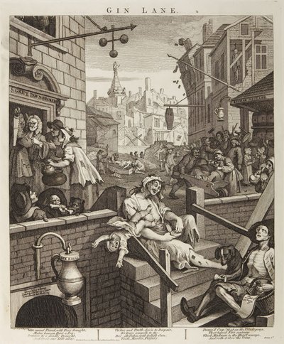 Gin Lane od William Hogarth