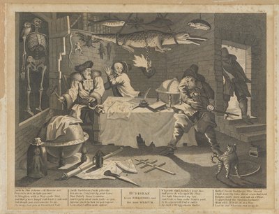 Hudibras porazí Sidrophela a jeho muže Whacuma od William Hogarth