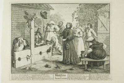 Hudibras v soužení, šestá deska z knihy Hudibras od William Hogarth