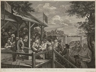 Humours of An Election (Set of Four) (rytina) od William Hogarth