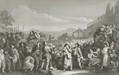 Nečinnost na cestě k popravě od William Hogarth