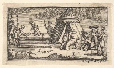 Vydal Ječmen místo pšenice [první verze] John Beaver, Roman Military Punishme..., po roce 1725. od William Hogarth