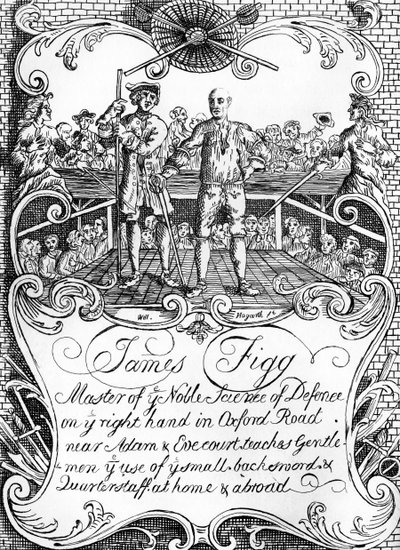 James Figg - reklama Williama Hogartha, c. 1729/30 od William Hogarth