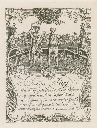 Obchodní karta Jamese Figga navržená Hogarthem od William Hogarth