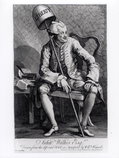 John Wilkes (1727-97) 1763 od William Hogarth