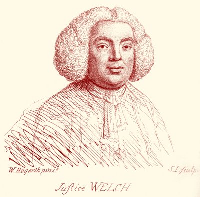Justice Welch - portrét Williama Hogartha od William Hogarth