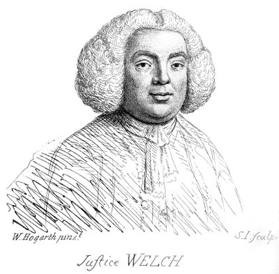 Justice Welch - portrét Williama Hogartha od William Hogarth