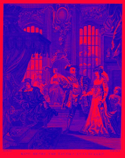 Král Jindřich VIII a Anna Boleynová od Williama Hogartha od William Hogarth