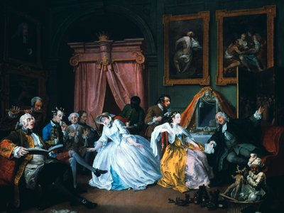 Manželství A-la-Mode: 4. The Toilette, 1743 od William Hogarth