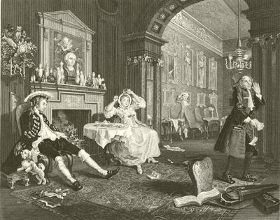 Manželství A La Mode od William Hogarth