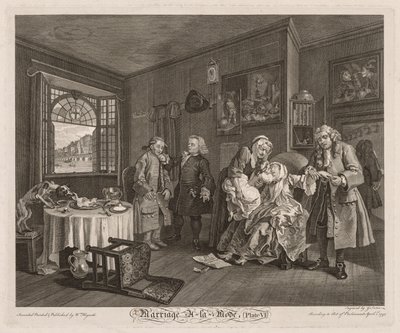 Manželství à la Mode: Smrt hraběnky od William Hogarth