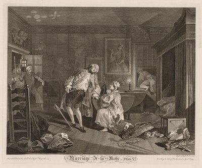 Manželství à la Mode: Smrt hraběte od William Hogarth
