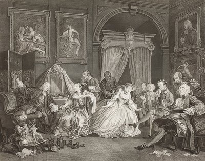 Manželství à la Mode / manželství podle módy. List 4: The Toilette / The Countess