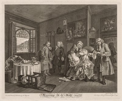 Manželství à la Mode: Smrt hraběnky, 1745. od William Hogarth