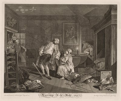 Manželství à la Mode: Smrt hraběte od William Hogarth