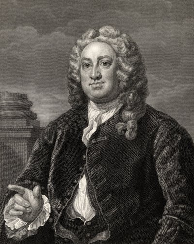 Martin Folkes, vyrytý R. Hartem, z 