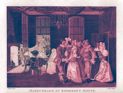 Maškaráda v Somerset House od Williama Hogartha od William Hogarth