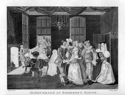 Maškaráda v Somerset House od Williama Hogartha od William Hogarth