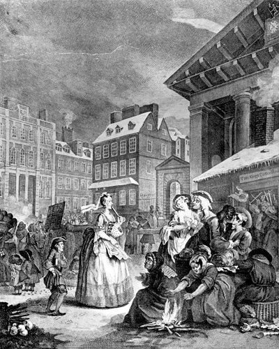 Ráno čtyřikrát denně, 1738. od William Hogarth