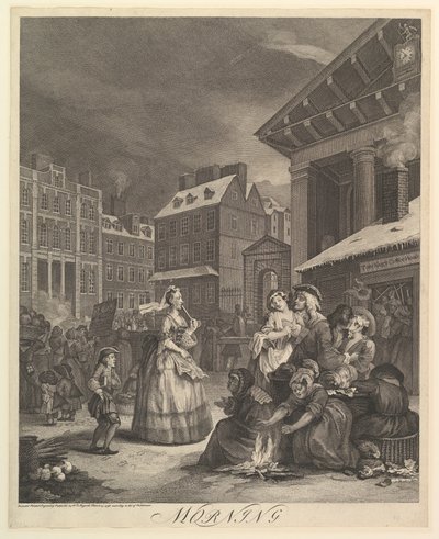 Ráno: Čtyři časy dne, 25. března 1738. od William Hogarth