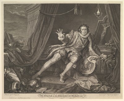Pan Garrick v postavě Richarda III., 20. června 1746. od William Hogarth