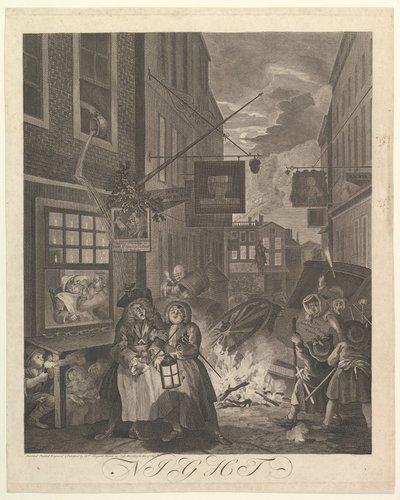 Night The Four Times of Day, 25. března 1738. od William Hogarth