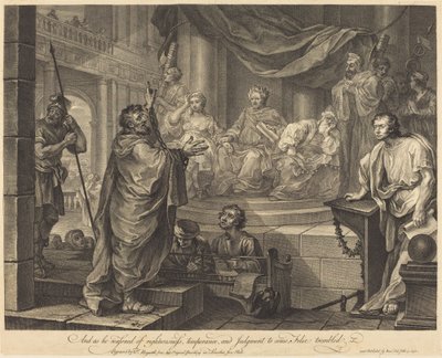 Pavel před Felixem od William Hogarth