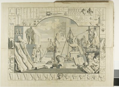Talíř jedna, z Analýza krásy od William Hogarth