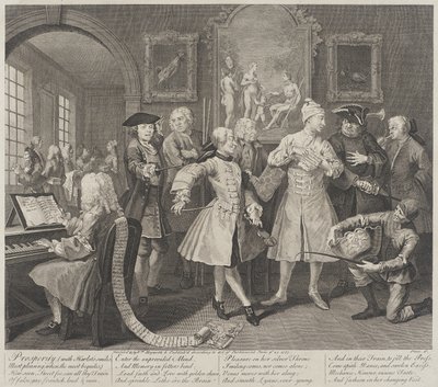 Prosperita s úsměvy prostitutky od William Hogarth