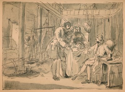 Zamítnutý náčrt pro Průmysl a nečinnost, 1747 od William Hogarth