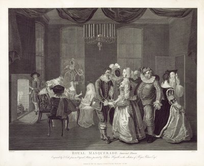 Královská maškaráda, Somerset House od William Hogarth