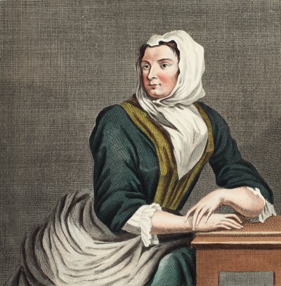 Sarah Malcolm ve věznici Newgate, ilustrace z 