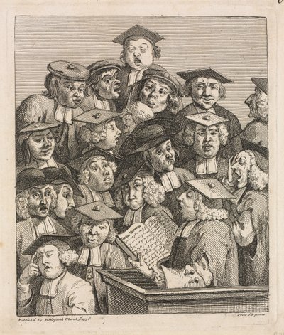 Učenci na přednášce, 1736-1737. od William Hogarth