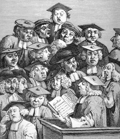 Učenci na přednášce, 20. ledna 1736-37 od William Hogarth