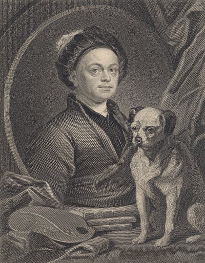 Autoportrét, ryl J. Mollison od William Hogarth