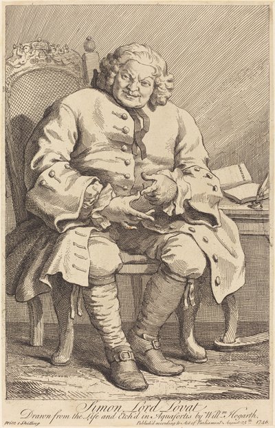 Simon Lord Lovat od William Hogarth