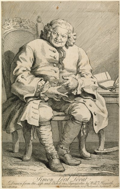 Simon Lord Lovat od William Hogarth