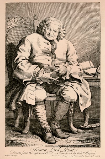 Simon, Lord Lovat, 1746 od William Hogarth