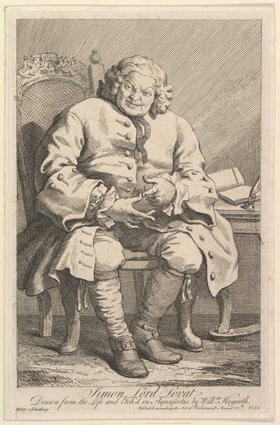 Simon Lord Lovat, 1746. od William Hogarth