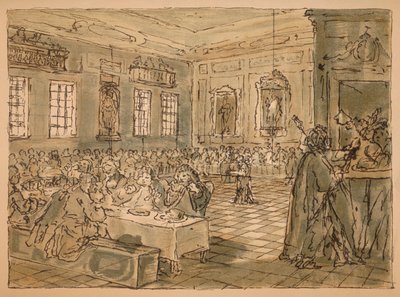 Náčrt pro průmysl a nečinnost - Talíř VIII, 1747 od William Hogarth