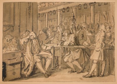 Skica pro průmysl a nečinnost – deska X, 1747 od William Hogarth