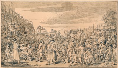 Skica pro desku XI průmyslu a nečinnosti, 1747 od William Hogarth