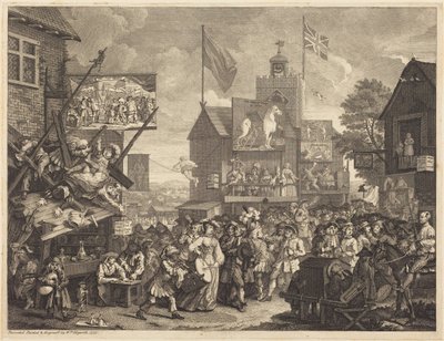 Southwarský jarmark od William Hogarth