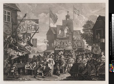 Southwarský veletrh od William Hogarth