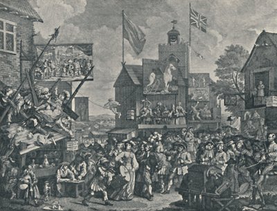 Southwark Fair, 1733, 1920 od William Hogarth