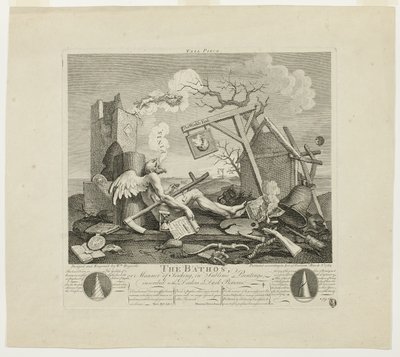 Koncovka nebo Bathos od William Hogarth