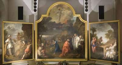 Oltářní obraz St Mary Redcliffe (triptych) od William Hogarth