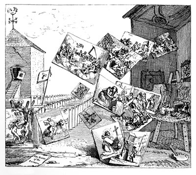 Bitva obrazů, 1745. od William Hogarth