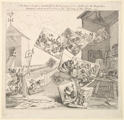 Bitva obrazů, 1745. od William Hogarth